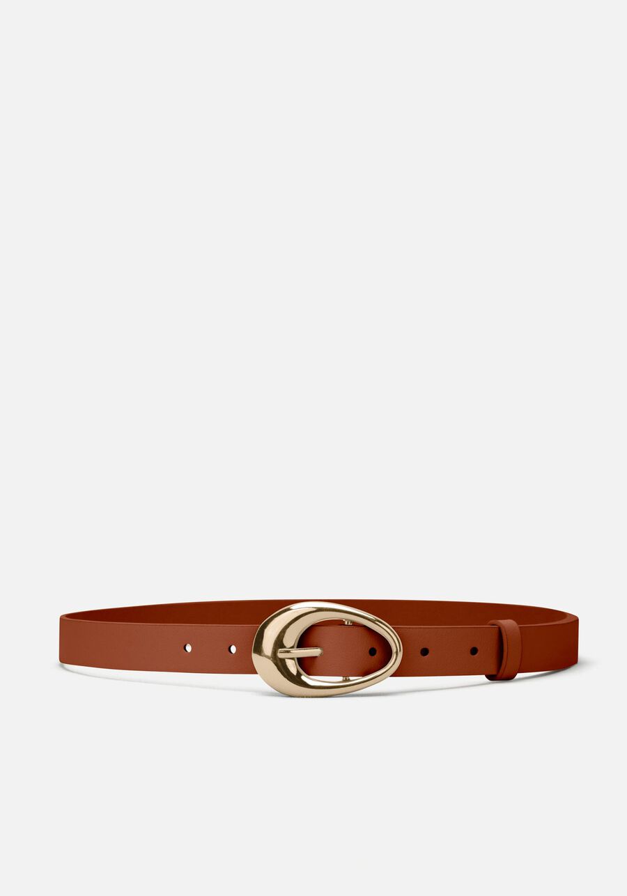 Waist Belt with Organic Metallic Buckle