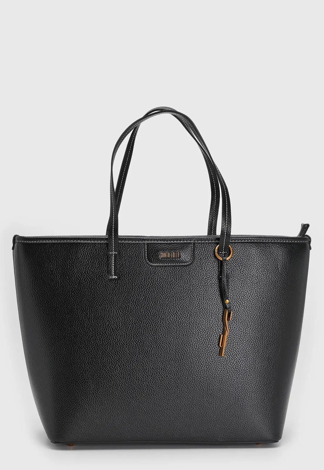 Tote Bag with Black Pendant